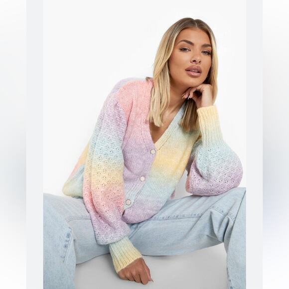 Boohoo pastel cardigan, size small - Picture 1 of 8